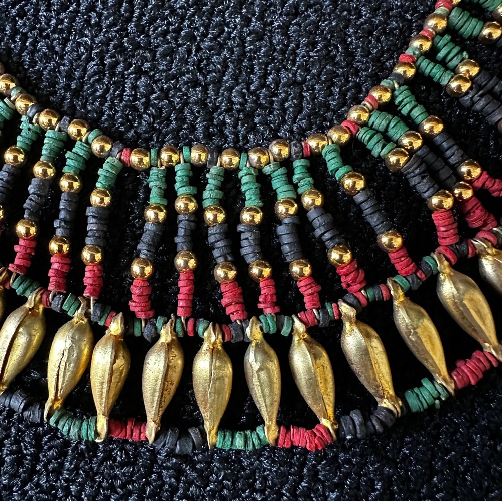 Vintage Egyptian Faience Necklace - Picture 9 of 15